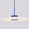 Lampa wisząca OVO 1xGX53 klosz ultramaryna + beżowy filcowy akcent SL.2693 SOLLUX
