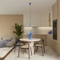 Lampa wisząca OVO 1xGX53 klosz ultramaryna + beżowy filcowy akcent SL.2693 SOLLUX