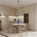 Lampa wisząca OVO 1xGX53 klosz ultramaryna + beżowy filcowy akcent SL.2693 SOLLUX