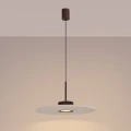 Lampa wisząca OVO z brązowym kloszem i beżowym filcem 1xGX53 SL.2694 SOLLUX