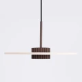 Lampa wisząca OVO z brązowym kloszem i beżowym filcem 1xGX53 SL.2694 SOLLUX