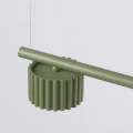 Żyrandol AURA 4 zielona oliwka Gx53 SL.2698 SOLLUX