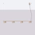 Żyrandol AURA 4 taupe Gx53 SL.2702 SOLLUX