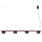 Żyrandol AURA 4 burgund Gx53 SL.2703 SOLLUX