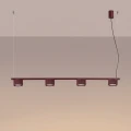Żyrandol AURA 4 burgund Gx53 SL.2703 SOLLUX