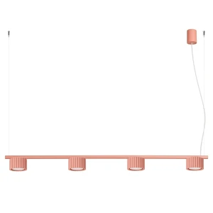 Żyrandol AURA 4 brzoskwiniowa Gx53 SL.2704 SOLLUX