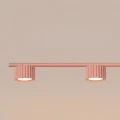 Żyrandol AURA 4 brzoskwiniowa Gx53 SL.2704 SOLLUX