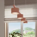 Żyrandol AURA 4 brzoskwiniowa Gx53 SL.2704 SOLLUX