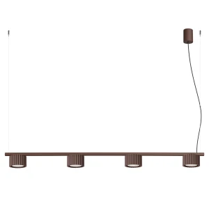 Żyrandol AURA 4 brązowa Gx53 SL.2709 SOLLUX
