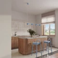 Żyrandol AURA 4 błękitna Gx53 SL.2710 SOLLUX