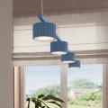 Żyrandol AURA 4 błękitna Gx53 SL.2710 SOLLUX