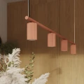 Żyrandol KARBON 4 ochra czerwona SL.2715 SOLLUX