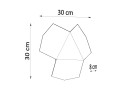 Kinkiet TRE czarny G9 2x40W IP20 SL.0425 SOLLUX
