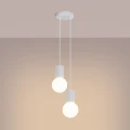 Lampa wisząca HALO 2P biała SL.1971 SOLLUX