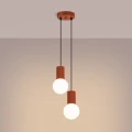 Lampa wisząca HALO 2P ochra czerwona SL.1975 SOLLUX