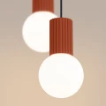 Lampa wisząca HALO 2P ochra czerwona SL.1975 SOLLUX