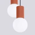 Lampa wisząca HALO 2P ochra czerwona SL.1975 SOLLUX