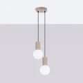 Lampa wisząca HALO 2P taupe SL.1978 SOLLUX