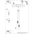 Lampa wisząca HALO 2P taupe SL.1978 SOLLUX