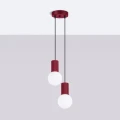 Lampa wisząca HALO 2P burgund SL.1979 SOLLUX