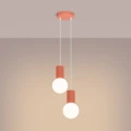 Lampa wisząca HALO 2P brzoskwiniowa SL.1980 SOLLUX