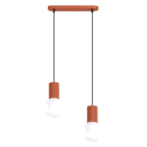 Lampa wisząca HALO 2L ochra czerwona SL.1985 SOLLUX