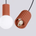 Lampa wisząca HALO 2L ochra czerwona SL.1985 SOLLUX