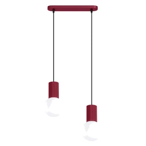 Lampa wisząca HALO 2L burgund SL.1989 SOLLUX