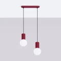 Lampa wisząca HALO 2L burgund SL.1989 SOLLUX