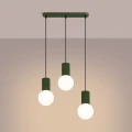 Lampa wisząca HALO 3L zielona oliwka SL.1994 SOLLUX