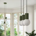 Lampa wisząca HALO 3L zielona oliwka SL.1994 SOLLUX