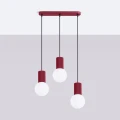 Lampa wisząca HALO 3L burgund SL.1999 SOLLUX