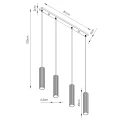 Lampa wisząca KARBON 4L czarny SL.2003 SOLLUX