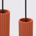 Lampa wisząca KARBON 4L ochra czerwona SL.2006 SOLLUX