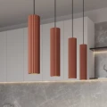Lampa wisząca KARBON 4L ochra czerwona SL.2006 SOLLUX