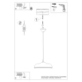 Lampa wisząca GINA taupe SL.2061 SOLLUX