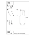 Plafon LAGOS 10 ultramaryna SL.2070 SOLLUX