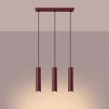 Lampa wisząca LAGOS 3L burgund SL.2082 SOLLUX
