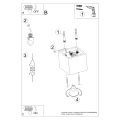 Plafon QUAD 1 burgund SL.2111 SOLLUX