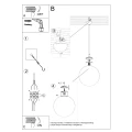 Lampa wisząca UGO 20 biała SL.2207 SOLLUX