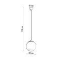 Lampa wisząca UGO 20 beżowa SL.2213 SOLLUX