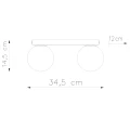 Plafon YOLI 2 taupe SL.2239 SOLLUX