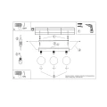 Plafon YOLI 3 zielona oliwka SL.2264 SOLLUX