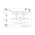 Plafon YOLI 6 zielona oliwka SL.2266 SOLLUX