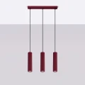 Lampa wisząca KARBON 3L burgund SL.2302 SOLLUX