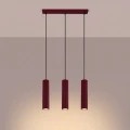 Lampa wisząca KARBON 3L burgund SL.2302 SOLLUX