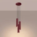 Lampa wisząca KARBON 3P burgund SL.2303 SOLLUX