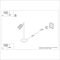 Lampa biurkowa KARBON burgund SL.2305 SOLLUX