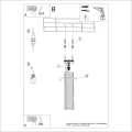 Plafon KARBON 30 ultramaryna SL.2308 SOLLUX