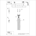 Plafon KARBON 40 ultramaryna SL.2309 SOLLUX